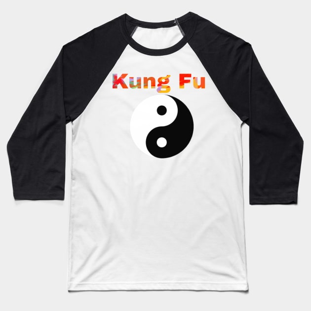 Kung fu style Baseball T-Shirt by Superboydesign